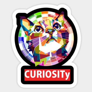 Cat Curiosity Sticker